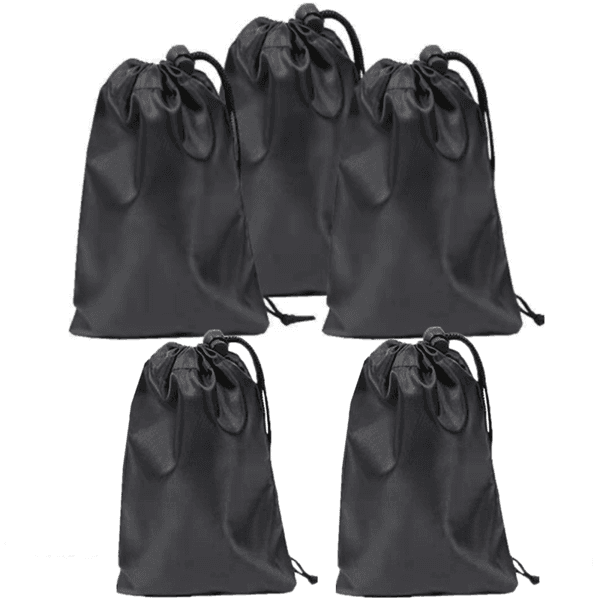Förvaringspåsar med dragsko 5-pack 33×40 cm