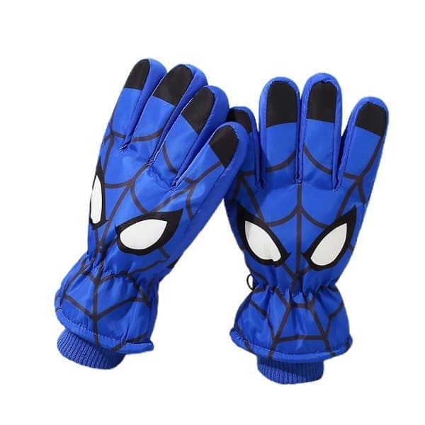 Barn Spiderman/Enhörning Tryckta Snöskidhandskar Vinter Varma Handskar Vattentäta Gåvor