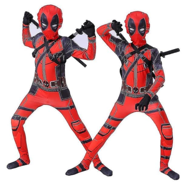 Barnens Deadpool Superhjälte Halloween Party Cosplay Kostym