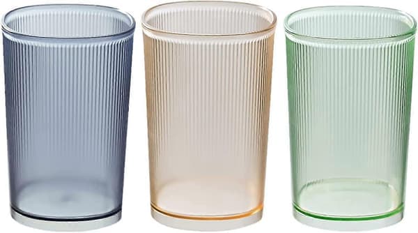 Tandborsthållare, 3 st Plastmuggar Tandborstmugg, Tålig Transparent Tandborstmugg, Šteranvändbar Portabel Munsköljsmugg