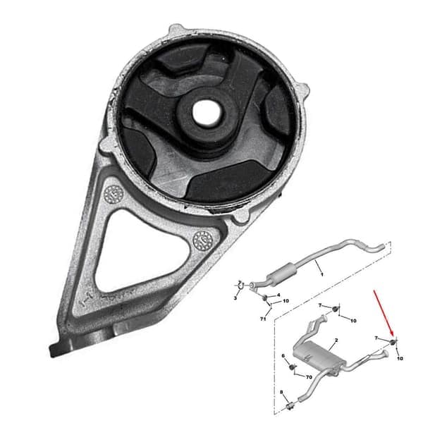 Bil Avgasrör Bakre Fäste 9674325480 För Peugeot Citroen 308s 3008 408 C4 C5 w12728149