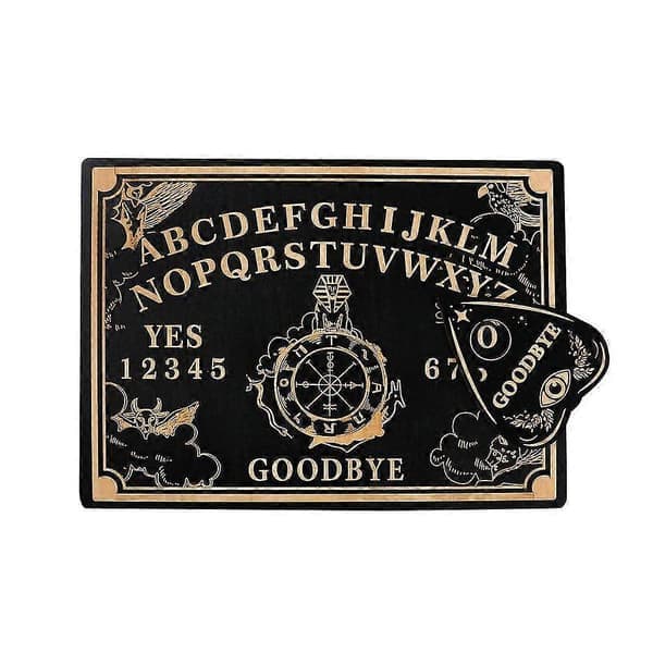 12\" Ouija Board Trä Spådom Pendelbräda Graverad Magisk Bräda Häxa Sol Pendelbräda Kit Wiccan Altartillbehör