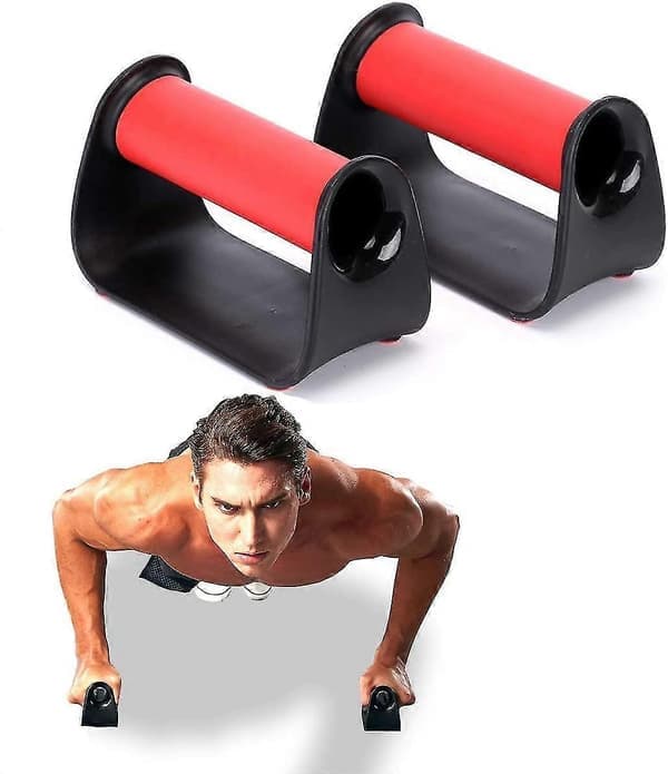 Push Up Bar Push Up Bar Stativ Pushup Överkropp, Armar, Bröst Och Rygg Träning Röd-tfrf