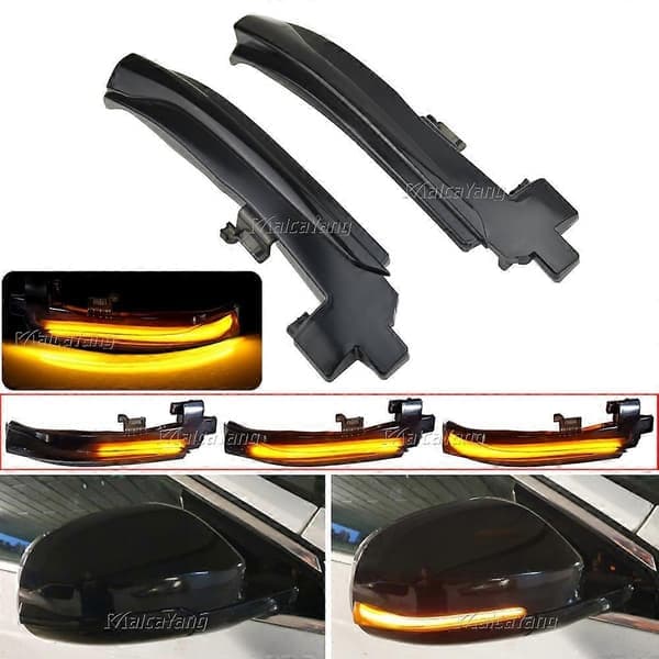 2X för Volvo S60 CC S60 II S80 II V40 CC 40 II V60 V60 CC V70 LED Sekventiell Dynamisk Backspegel Blinkers Ljus Blinkers Ljus-WELLNGS
