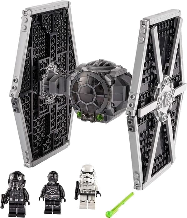 Star Wars Imperial TIE Fighter 75300 Byggset; Fantasibyggleksaker för kreativa barn, (450 bitar-WELLNGS
