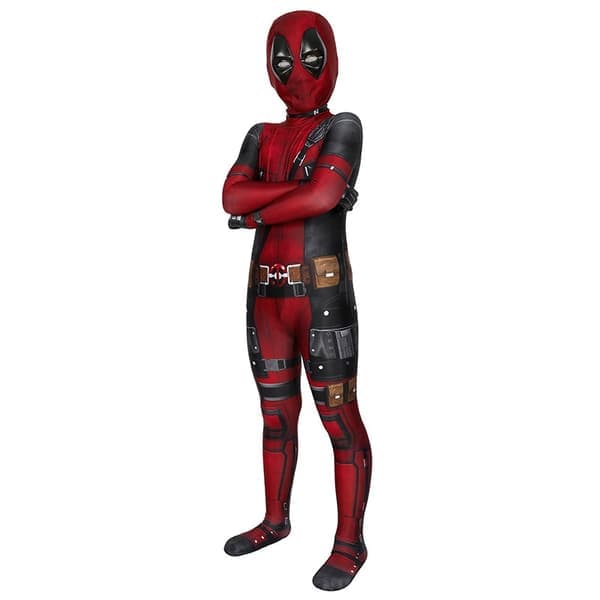 Xbi - Deadpool 3 Wade Cosplay Kostym för Vuxna Barn, Performance Kostym Bodysuit-WELLNGS
