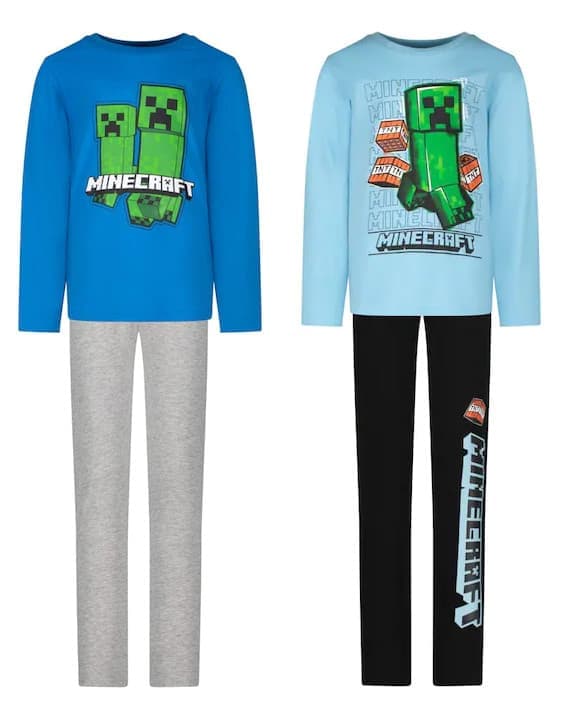 Minecraft  TNT långa barnpyjamasar-Pyjamas set