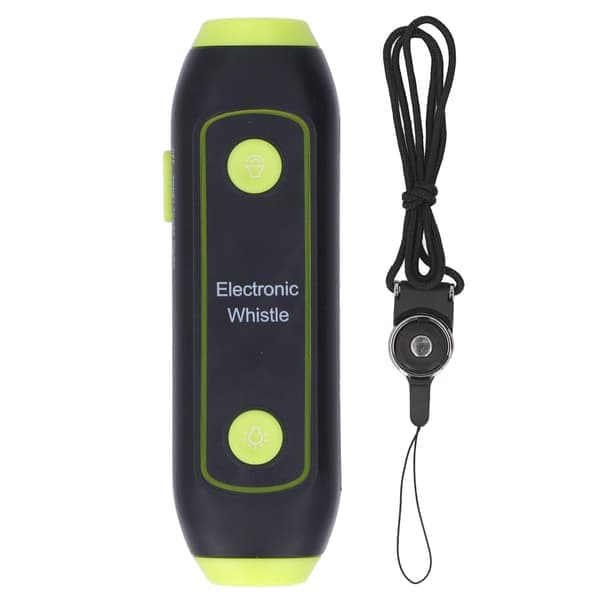 Elektronisk Visselpipa 3 Toner 3 Volymnivåer Blåsfri LED-lampa för Träning Sport Grön