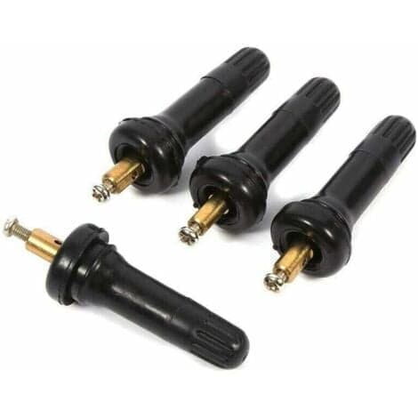 4 st Däckventil Reparationskit TPMS Trycksensor Däcktrycksövervakningssystem Ventil Snap In Däckventilstammar