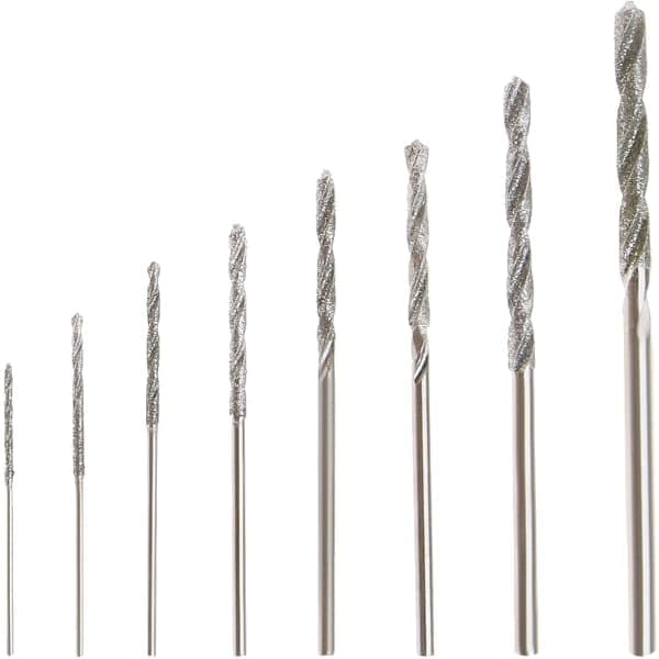 Diamantborr 0,8/1,0/1,2/1,5/1,8/2,0/2,5/3,0 mm