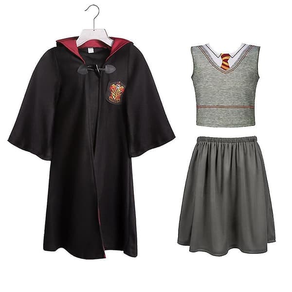 Harry Potter Hermione Granger Gryffindor Rollspelsuniform Kostymset Present för Barn 3-14 Šr Pojkar Flickor 11-14 Šr - Xin Girl Girl Girl