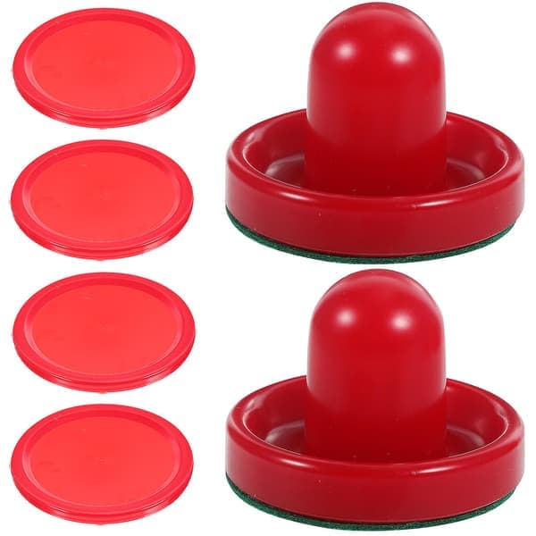 8 stycken 76 mm Air Hockey Pushboard Ishockeyersättning kompatibel med Spelbord målvakt huvud kit Air Hockey utrustning tillbehör (röd)