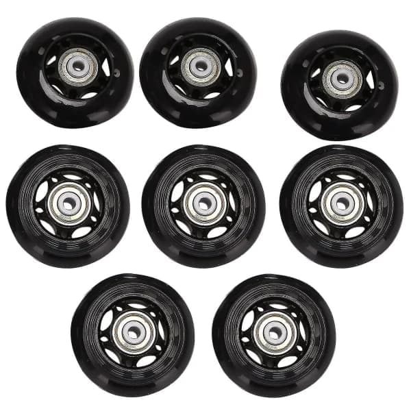 {PL}8-pack inlineshjul, inomhus/utomhus rullskridskohjul, ersättningshjul med lager 64mm