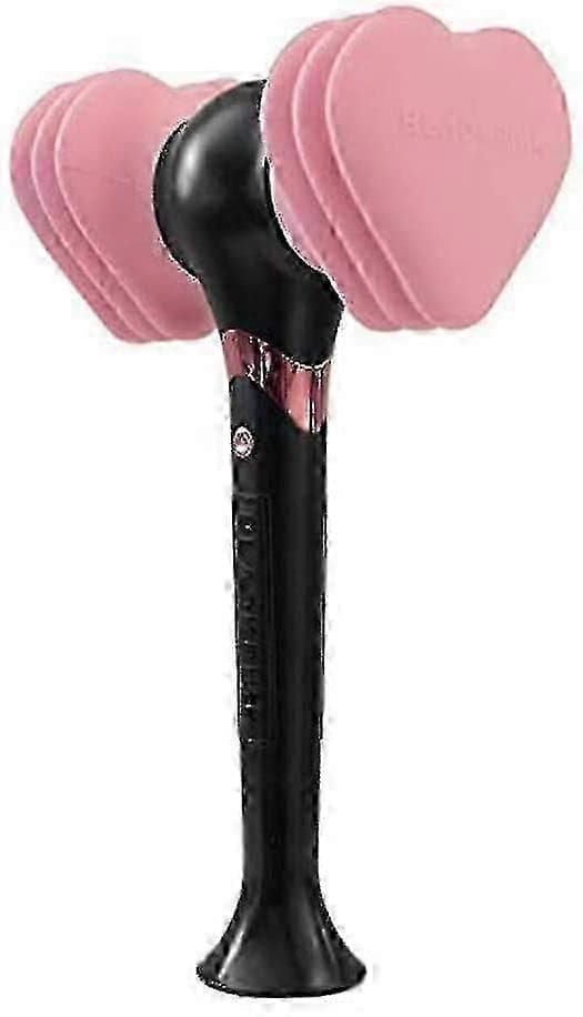 Blackpink Light Stick Hjärtformad Hammare, Kpop LED Konsertlampa, Fluorescerande Ljusstav Scenljus, Portabel Fläkt Ljusstav Gåva för Konserter