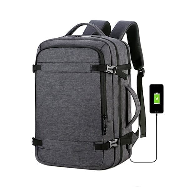 Kabinväska för RyanAir & Norwegian Ryggsäck / Resväska / - Handbagage flyg grå