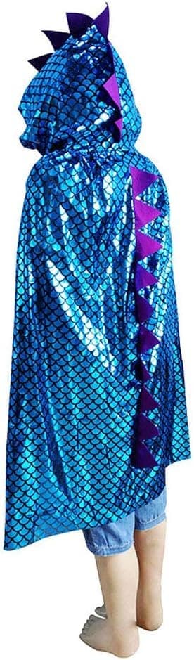Pojkar Flickor Barn Dinosaurie Cape Drake Huvförsedd Kappa Halloween Kostym Jul Fancy Cape Cosplay Kostymer