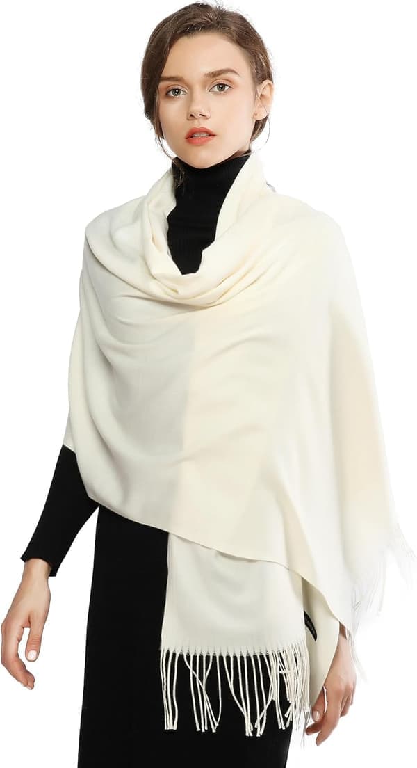 Dam Scarves Pashmina Sjalar och Wraps för Bröllop Scarfs för Kvinnor Vinter