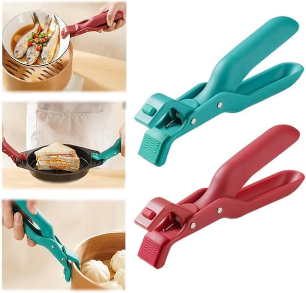 2PCS Multi-Purpose Anti-Scald Bowl Holder Clip för kök, Silikon halkfri värmeisolering Anti-Scald Clip, Anti-Scalding Hot Plate Bowl