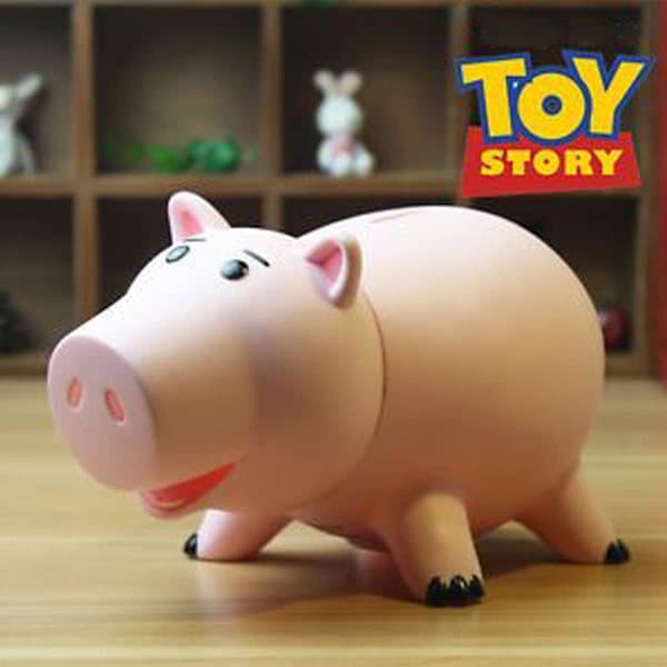 Creamily® Hamm Toy Story Plastgris Spargris Spargris för barn och vuxna födelsedagspresent med söt förpackning, rosa