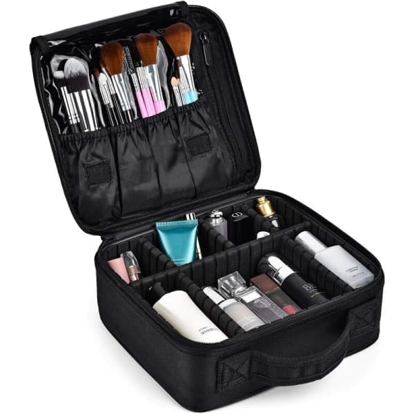 Makeup-väska Resväska Makeup Professionell Organizer Väska Kosmetisk Förvaringslådor Vattentät Bärbar Makeup-väska, med Avtagbara Fack
