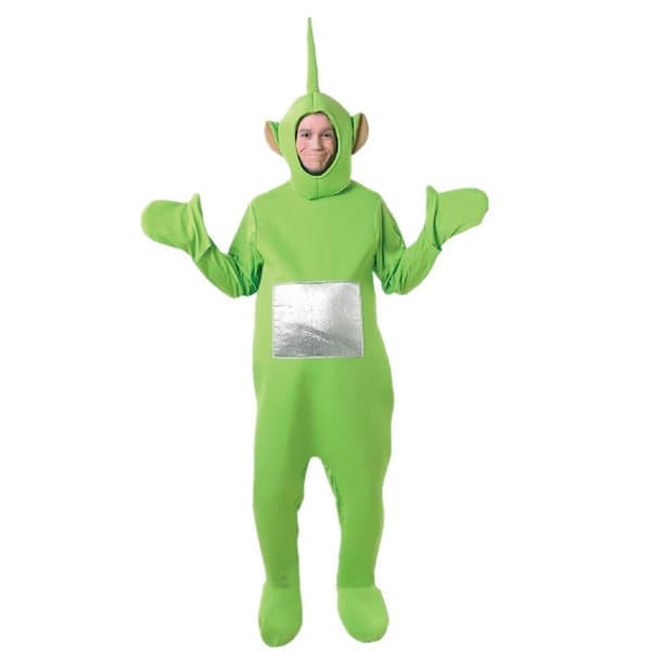 Halloween Rea Ny Kostym Seriefigur Teletubbies Cosplay Kostym Dockset - Grön