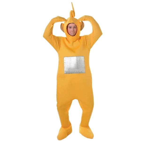 Halloween Het Rea Ny Kostym Tecknad Figur Teletubbies Cosplay Kostym Dockset - Gul