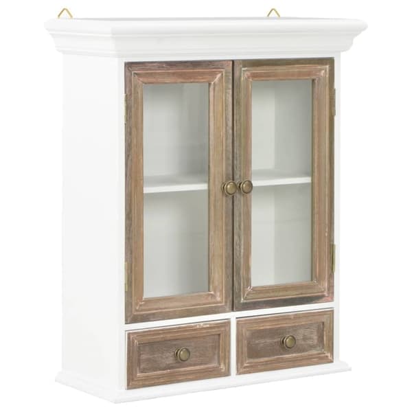 vidaXL Väggskåp vit 49x22x59 cm konstruerat trä