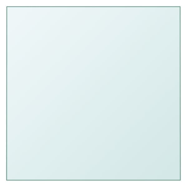 vidaXL Bordsskiva genomskinlig 50x50 cm härdat glas