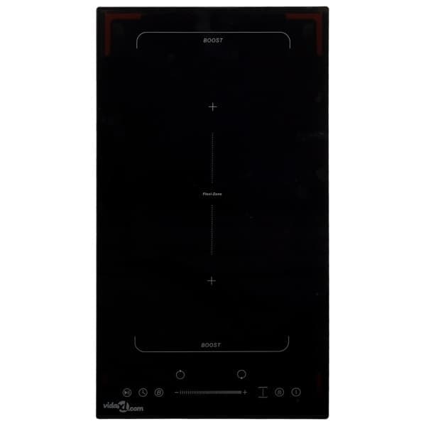 vidaXL Flexizone induktionshäll med 2 plattor touchkontroll 3500W
