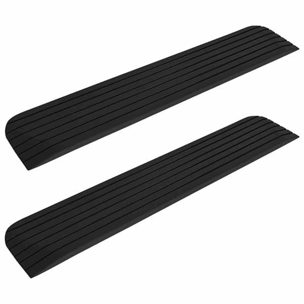 vidaXL Tröskelramp 2 st 110x21x2,5 cm gummi