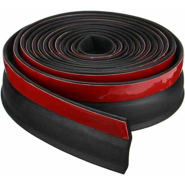 Universell garageportstätning i gummi för dörrbotten DIY väderlist översvämningsskydd ersättning garageport isolering längd 2,5 m tjock