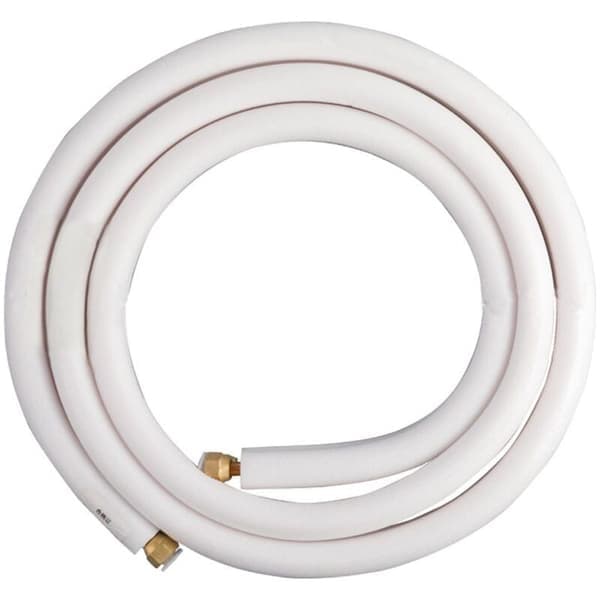 Kopparrör för luftkonditionering 1/4 & 3/8 Split Luftkonditioneringsdel 4M med isolerande rulle HVAC-kabelrör passar eller kompletta satser