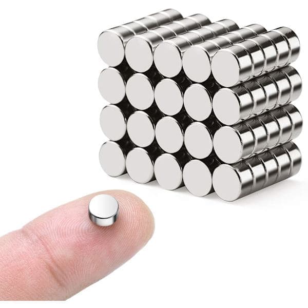 40-pack extra starka magneter 6 mm x 3 mm, neodymmagnet för whiteboard, kylskåp, anslagstavla och DIY-bilder