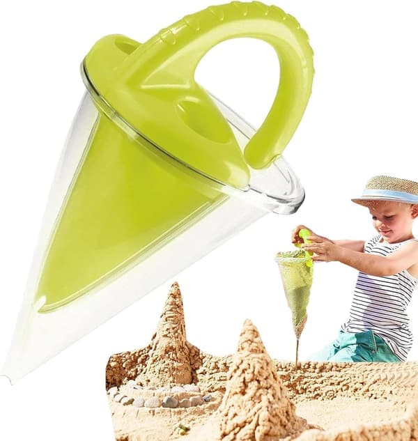 Lekfull Tratt Sand, Vattenfiltrerande Sandleksak, Siktleksaker, Ultimata Sandblandningsleksaken för Spektakulära Skapelser