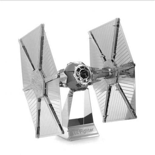LAGERRENSNING 3D pussel i metall - Tie Fighter silver JULKLAPP