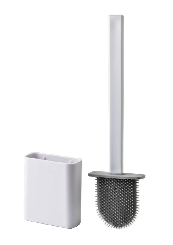 EDA SILICONE Vit Toalettborste 10x4x36 cm TPR - Badlab by MONDEX