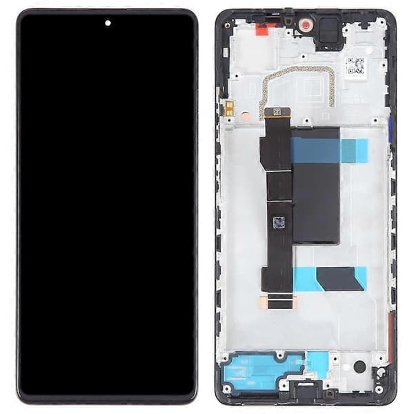 För Xiaomi Poco X5 Pro 5G/Redmi Note 12 Pro 5G Grad C LCD-skärm och digitizerenhet + Ram