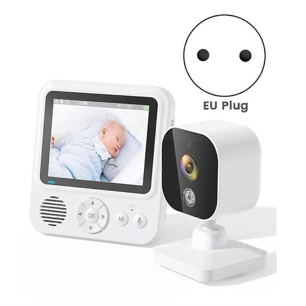 2,8-tums trådlös monitor med kamera, ljud, tvåvägssamtal, videosamtal, IPS-skärm, videotelefon