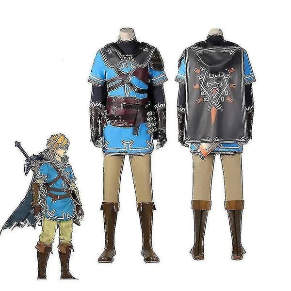 Game Legend Link Cosplay for Adults and Children Tears Of The Kingdom Costume Full Set Men Halloween Carnival Costume With Wig