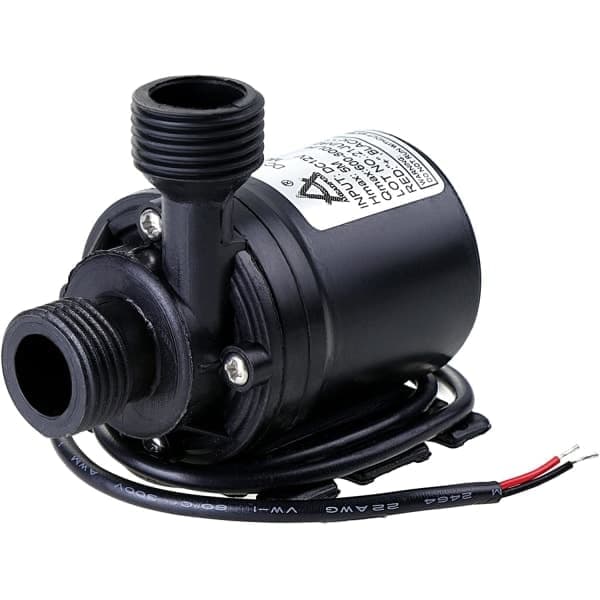 Cirkulationspump DC 12V 800L/H 5M Vattencirkulationssystem Svart 1 st(FQ)