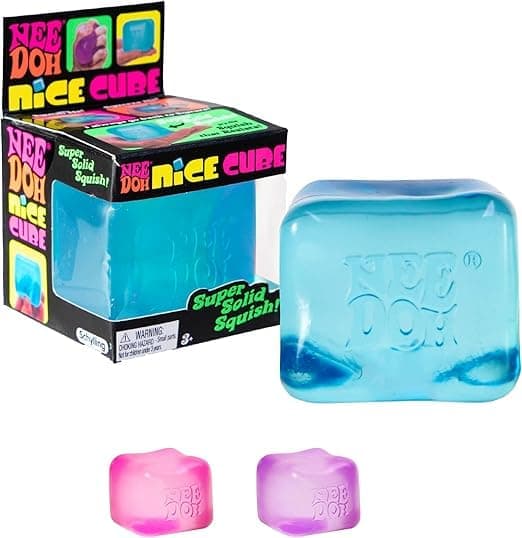 NeeDoh Nice Cube Stress Ball & Sensory Toy Purple