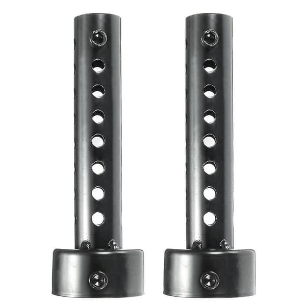 2x Universal Motorcykel Avgas Dunk Ljuddämpare Baffel Db Killer Ljuddämpare 48mm Svart
