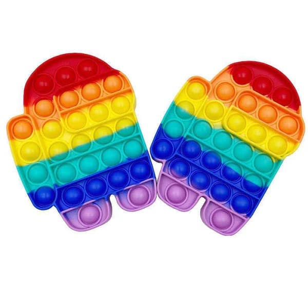 Color Push Bubble Gadgets Sensoriska leksaker, speciellt för att lindra trycket Silikon Tryckavlastande leksaker Klämmer känsla