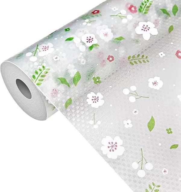 1 st Blommig Kökslådsmatta, Hyllpapper Lådmatta Självhäftande