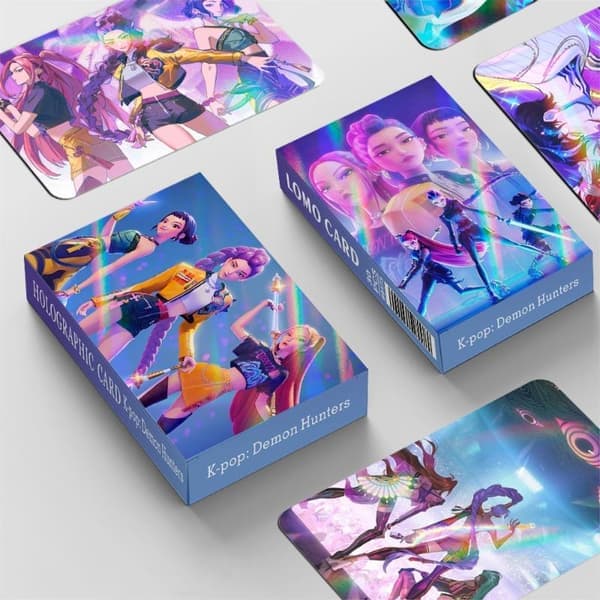 30 st K-Pop: Demon Hunters Flash Card Dubbelsidiga HD-bilder ONESIZE_yux