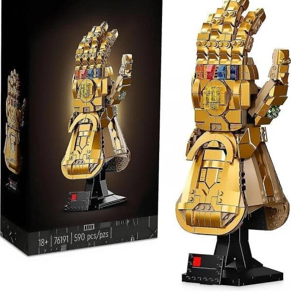 Marvel Infinity Gauntlet Set Samlarobjekt Thanos Handske Med Infinity-stenar, Byggset, Avengers Presentidé För Vuxna Och Tonåringar