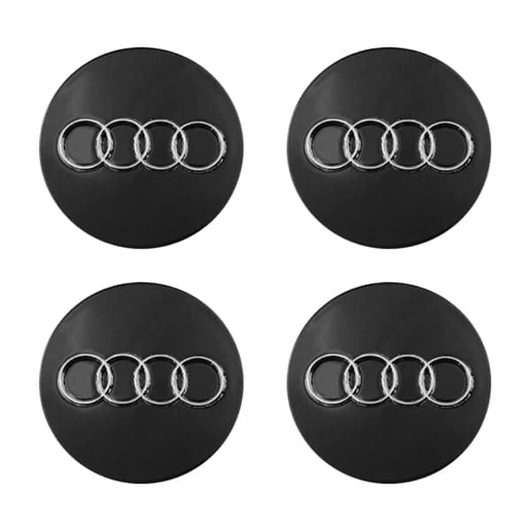 Navkapslar för AUDI 60mm 4-pack svart_Paris svart