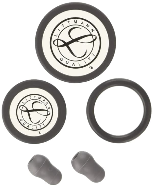 Reservdelar för Littmann Stetoskop – Passar Classic III, Cardiology IV & CORE – Komplett Kit med Membran, Öronproppar & Kylskydd