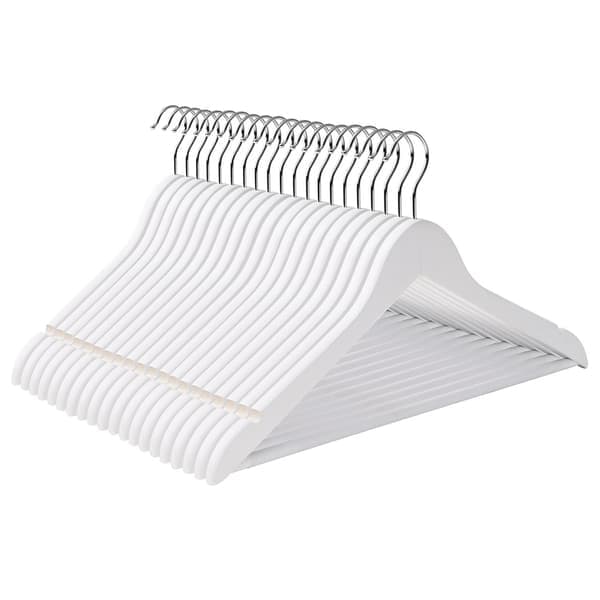 Galgar i massivt trä 20-pack - Vit