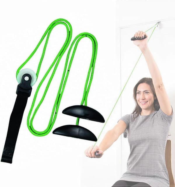 Träningshjul för axlar, axelhjul för sjukgymnastik, dörrmonterad, träningshjul för axlar, rotator cuff-tränare för armrehabilitering [DB]